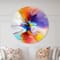 Designart Multicolored Creative Flower Farmhouse Wall Clock